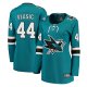 Women's San Jose Sharks Marc-Edouard Vlasic Fanatics Teal Breakaway Jersey