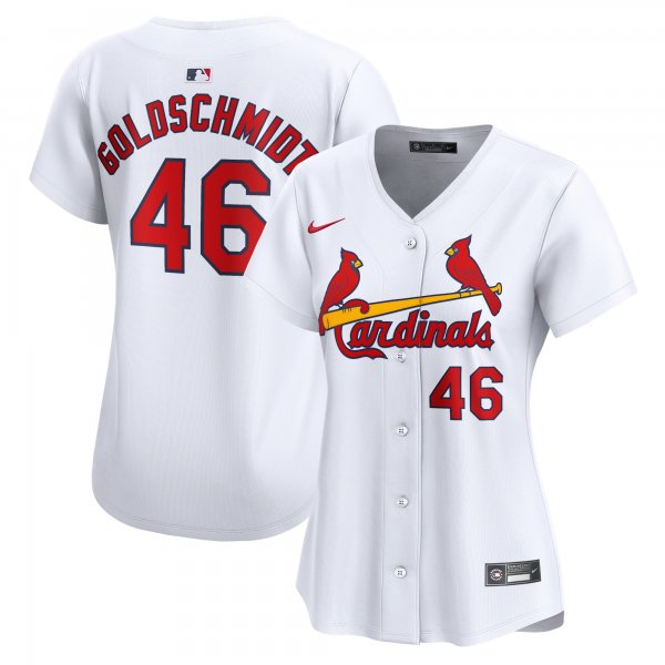 Women's St. Louis Cardinals Paul Goldschmidt Nike White Home Limited Player Jersey