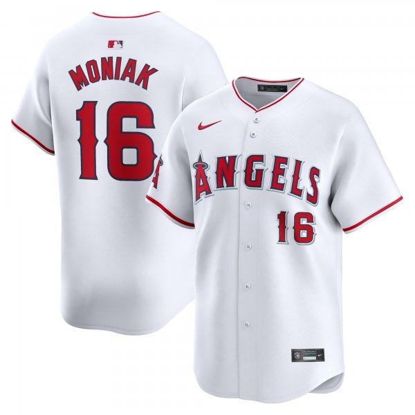 Men's Los Angeles Angels #16 Mickey Moniak Nike White Home Limited Player Jersey