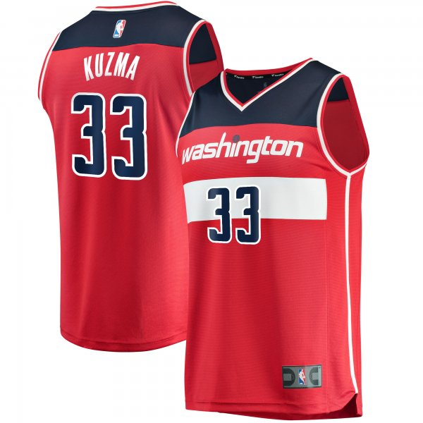 Youth Washington Wizards Kyle Kuzma Fanatics Red 2021/22 Fast Break Replica Jersey - Icon Edition