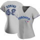 Women's Toronto Blue Jays #68 Jordan Romano Gray Road MLB Jersey