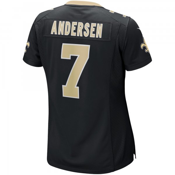 Women's New Orleans Saints Morten Andersen Nike Black Game Retired Player Jersey