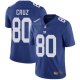 Men's Nike New York Giants #80 Victor Cruz Limited Royal Blue Home New Vapor Untouchable NFL Jersey