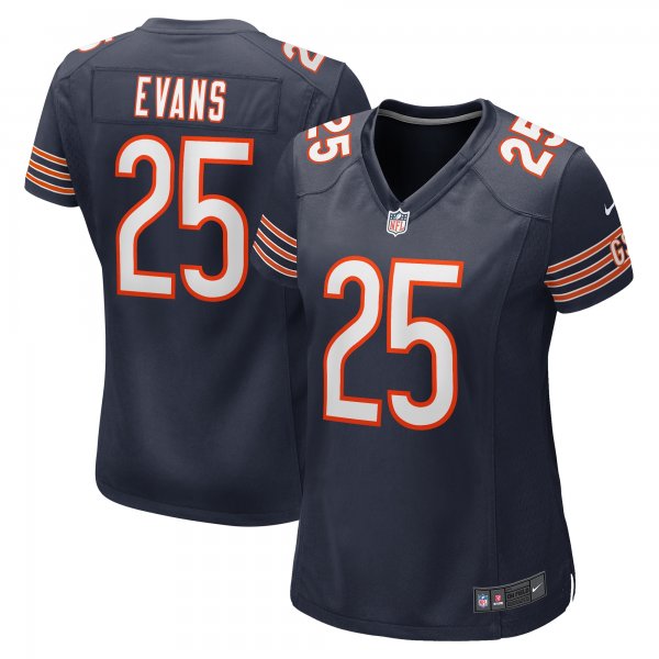 Women's Chicago Bears Darrynton Evans Nike  Navy  Game Jersey