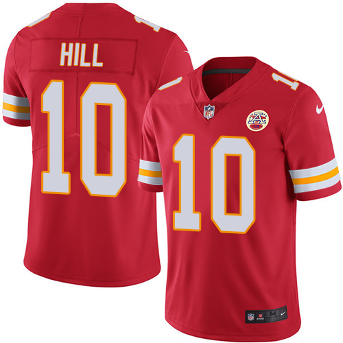 Nike Kansas City Chiefs #10 Tyreek Hill Red Team Color Men's Stitched NFL Vapor Untouchable Limited Jersey