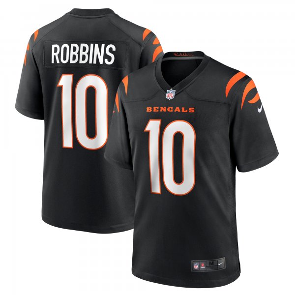 Men's Cincinnati Bengals Brad Robbins Nike  Black Team Game Jersey