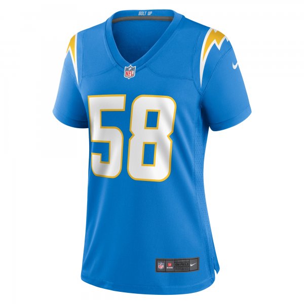 Women's Los Angeles Chargers Justin Hollins Nike  Powder Blue  Game Jersey