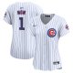 Women's Chicago Cubs Nike White #1 Mom Home Limited Jersey