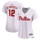 Women's Philadelphia Phillies #12 Kyle Schwarber Nike White Home Limited Player Jersey