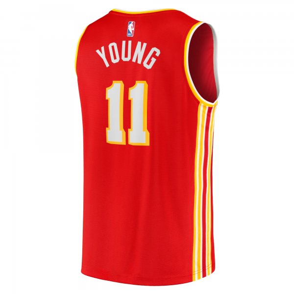 Men's Atlanta Hawks Trae Young Fanatics Red Fast Break Replica Jersey - Icon Edition