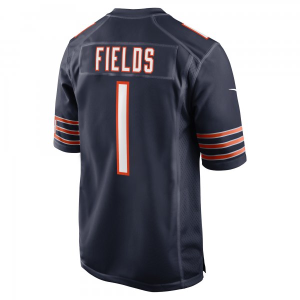 Men's Chicago Bears Justin Fields Nike Navy Player Game Jersey