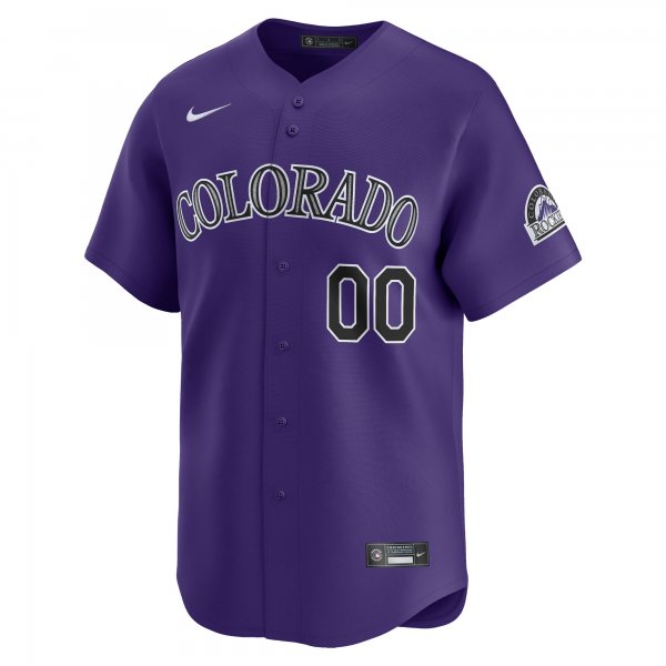 Men's Colorado Rockies  Nike Purple  Alternate Limited Custom Jersey