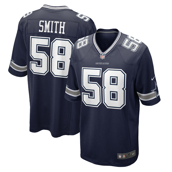 Men's Dallas Cowboys #58 Mazi Smith Nike Navy 2023 NFL Draft First Round Pick Limited Jersey