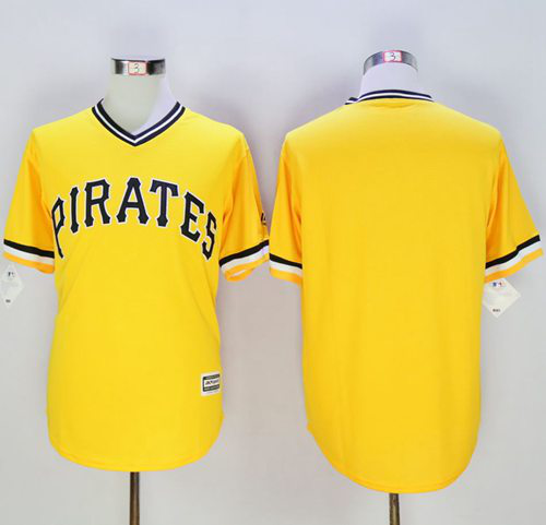 Pittsburgh Pirates Blank Gold New Cool Base Stitched MLB Jersey