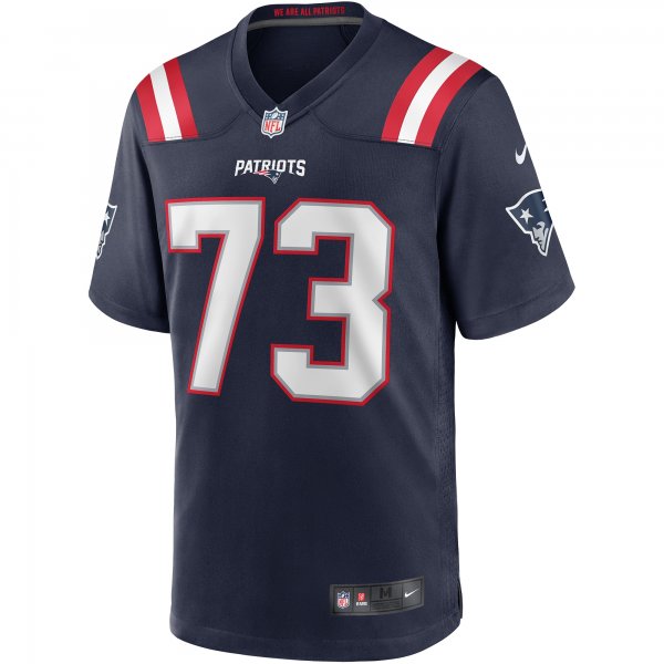 Men's New England Patriots John Hannah Nike Navy Game Retired Player Jersey