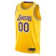 Men's Los Angeles Lakers Nike Gold 2021/22 Diamond Swingman Custom Jersey - Icon Edition