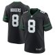 Men's New York Jets #8 Aaron Rodgers Nike Legacy Black Alternate Limited Jersey