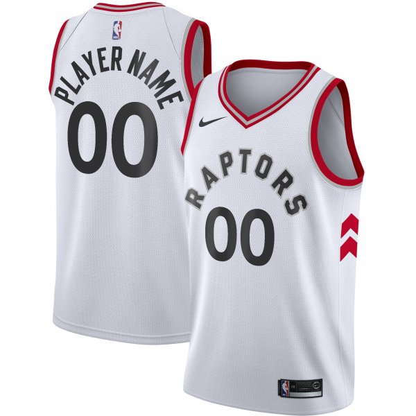 Men's Toronto Raptors Nike White 2020/21 Swingman Custom Jersey - Association Edition