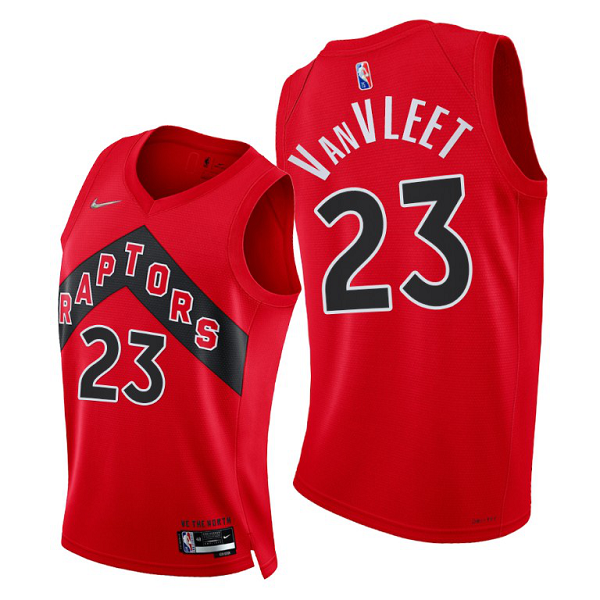 Men's Toronto Raptors #23 Fred VanVleet 2021-22 75th Diamond Anniversary Red Icon Edition NBA Jersey