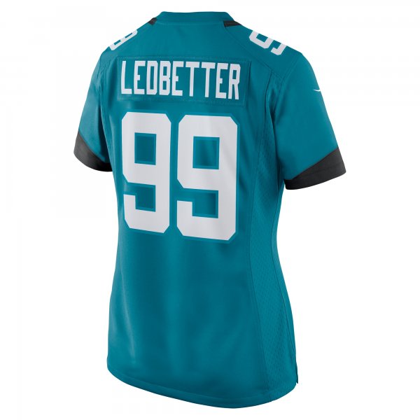 Women's Jacksonville Jaguars Jeremiah Ledbetter Nike Teal Home Game Player Jersey