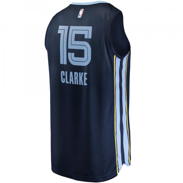 Men's Memphis Grizzlies Brandon Clarke Fanatics Navy Fast Break Replica Jersey - Icon Edition