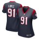 Women's Houston Texans Roy Lopez Nike Navy Player Game Jersey