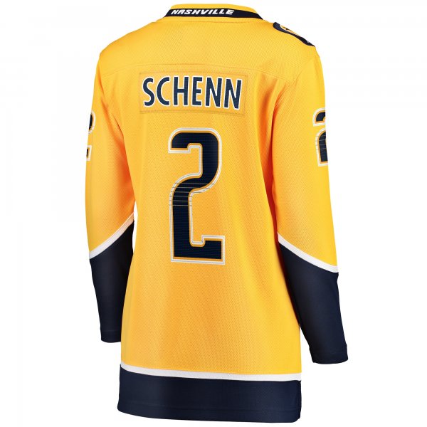 Women's Nashville Predators Luke Schenn Fanatics Gold Home Breakaway Player Jersey