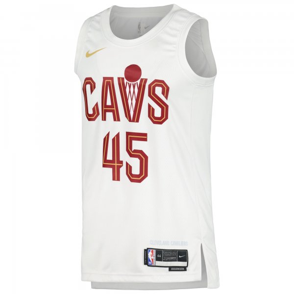 Unisex Cleveland Cavaliers Donovan Mitchell Nike White Swingman Jersey - Association Edition