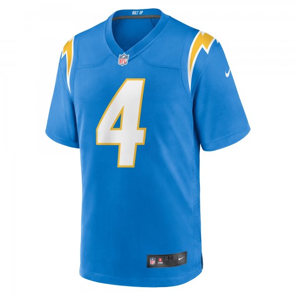 Men's Los Angeles Chargers Gus Edwards Nike  Powder Blue  Game Jersey