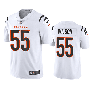 Men's Cincinnati Bengals #55 Logan Wilson White 2021 Vapor Limited Jersey