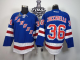 New York Rangers #36 Mats Zuccarello Blue Home With 2014 Stanley Cup Finals Stitched NHL Jersey