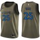 Men's Nike Minnesota Timberwolves #25 Derrick Rose Green Salute to Service Swingman NBA Jersey