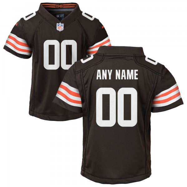 Youth Nike Cleveland Browns Brown Custom Game Jersey