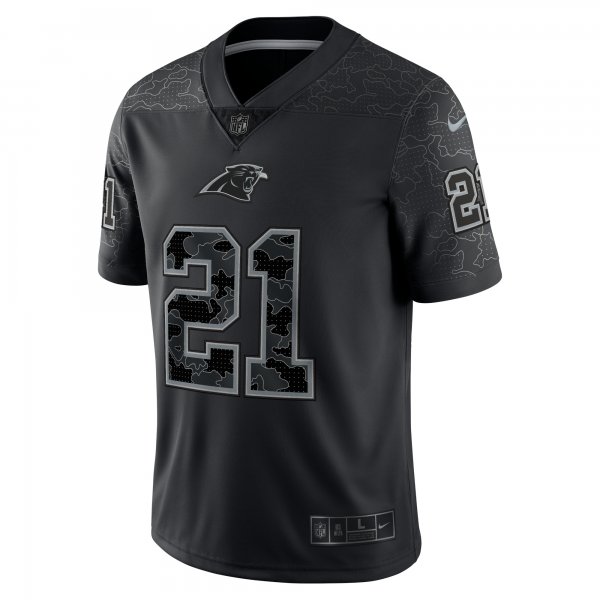 Men's Carolina Panthers Jeremy Chinn Nike Black RFLCTV Limited Jersey