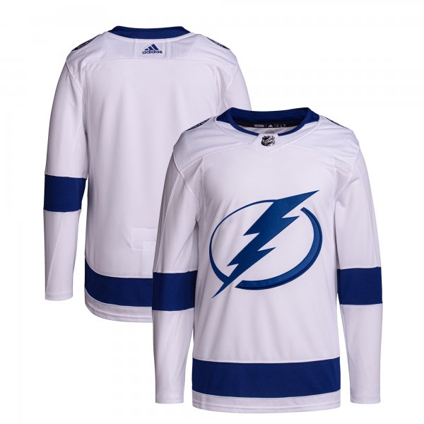 Men's Tampa Bay Lightning  adidas White Away Primegreen Jersey