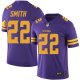 Nike Minnesota Vikings#22 Harrison Smith Purple Youth Stitched NFL Limited New Color Rush Jersey