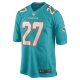 Men's Miami Dolphins Keion Crossen Nike Aqua Game Player Jersey