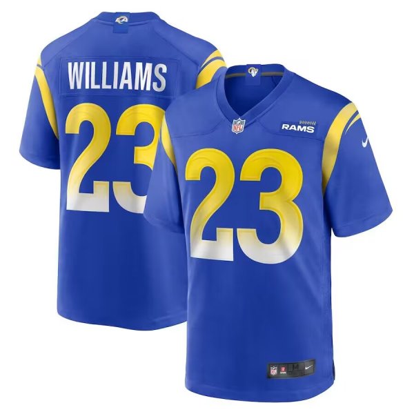 Men's Los Angeles Rams #23 Kyren Williams Nike Royal Game Player Jersey