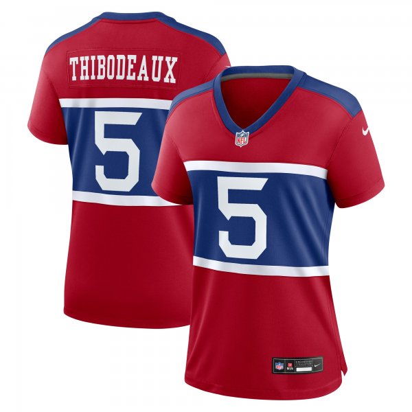 Women's New York Giants #5 Kayvon Thibodeaux Nike Century Red Alternate Player Game Jersey