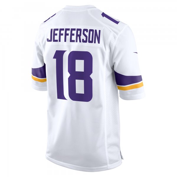 Men's Minnesota Vikings Justin Jefferson Nike White Game Player Jersey