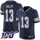 Dallas Cowboys #13 Michael Gallup Navy Blue Team Color Men's Stitched NFL 100th Season Vapor Limited Jersey