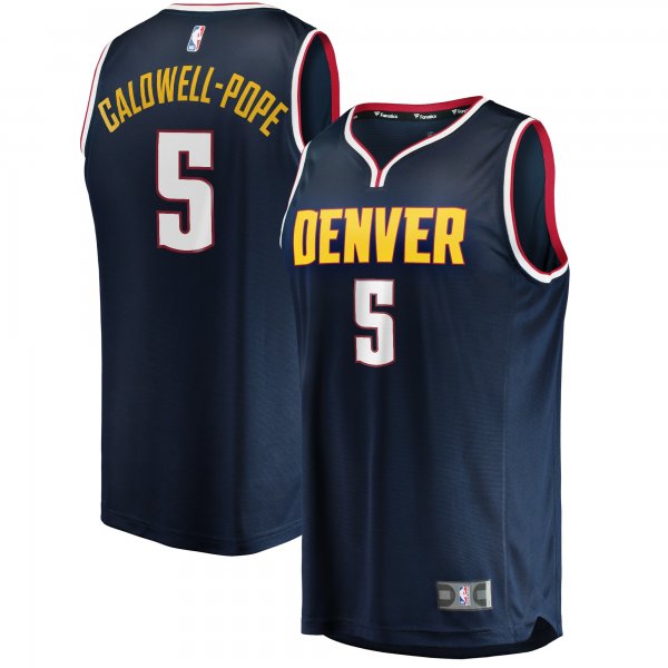 Men's Denver Nuggets Kentavious Caldwell-Pope Fanatics Navy Fast Break Replica Jersey - Icon Edition