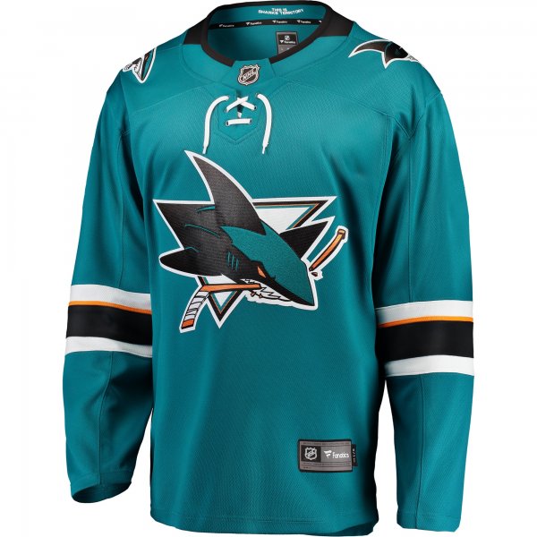 Men's San Jose Sharks Fanatics Teal Breakaway Home Jersey