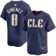 Men's Cleveland Guardians #0 Andres Gimenez 2024 Navy City Connect Limited MLB Jersey