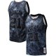 Men's San Antonio Spurs Tim Duncan Mitchell & Ness Black Hardwood Classics 1998/99 Tie-Dye Swingman Jersey