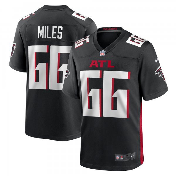 Men's Atlanta Falcons Joshua Miles Nike  Black  Game Jersey