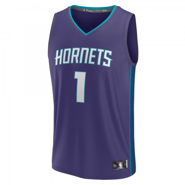 Youth Charlotte Hornets LaMelo Ball Fanatics Purple Fast Break Player Jersey - Statement Edition