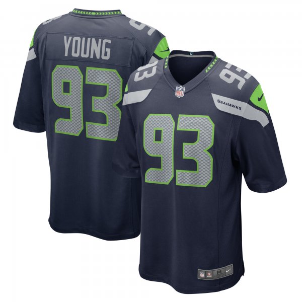 Men's Seattle Seahawks Cameron Young Nike College Navy  Game Jersey