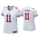 Women's #11 Brandon Aiyuk San Francisco 49ers White 2020 NFL Draft Game Jersey