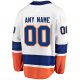 Men's New York Islanders Fanatics White Away Breakaway Custom Jersey